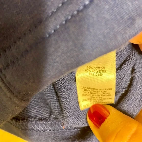 Vintage Quacker Factory Blue Ruffled Zip-Up Top w/rhinestone bling. Size S. - Picture 6 of 7